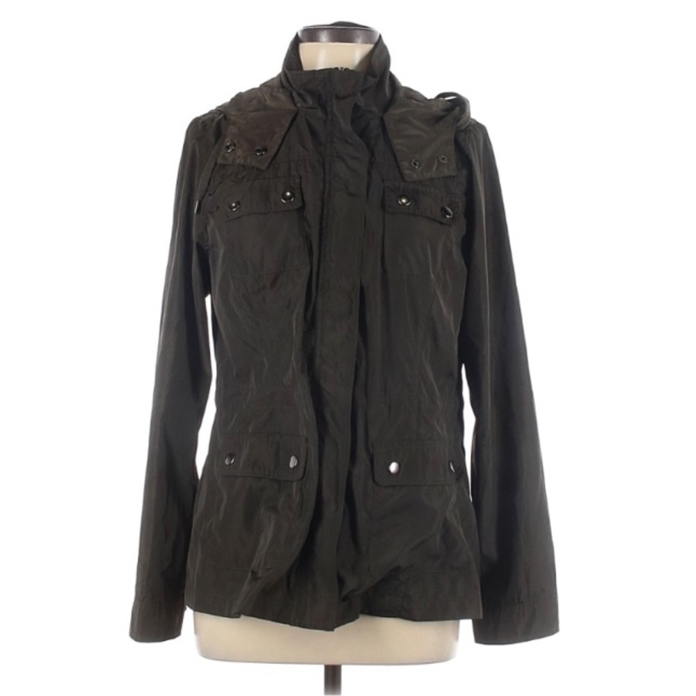 26 international athletic connection Hood cargo jacket Large womenās black
